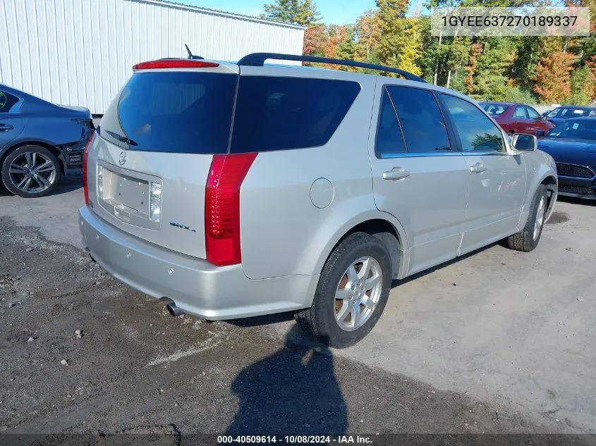 2007 Cadillac Srx V6 VIN: 1GYEE637270189337 Lot: 40509614