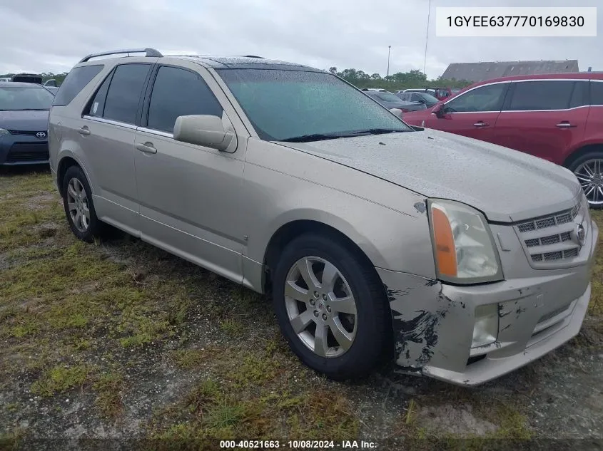 2007 Cadillac Srx VIN: 1GYEE637770169830 Lot: 40521663