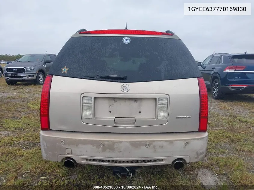 2007 Cadillac Srx VIN: 1GYEE637770169830 Lot: 40521663