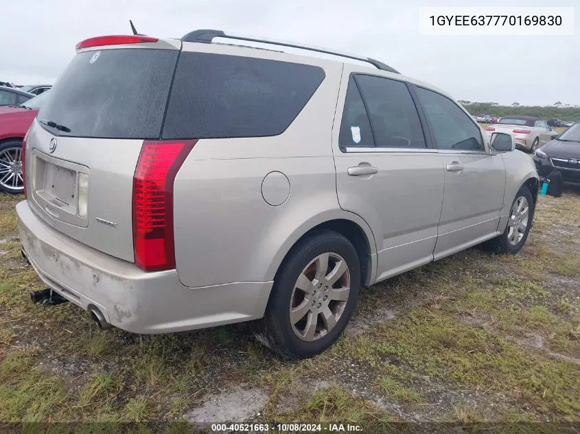 2007 Cadillac Srx VIN: 1GYEE637770169830 Lot: 40521663