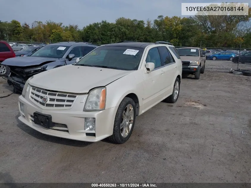 2007 Cadillac Srx VIN: 1GYEE63A270168144 Lot: 40550263