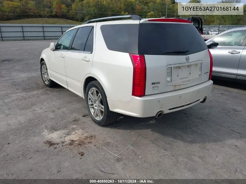 2007 Cadillac Srx VIN: 1GYEE63A270168144 Lot: 40550263