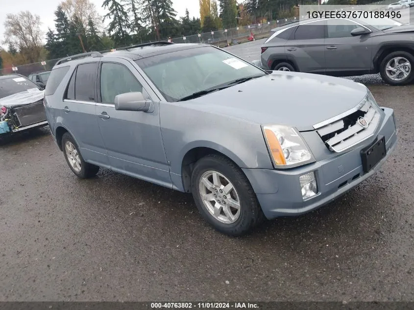 1GYEE637670188496 2007 Cadillac Srx V6