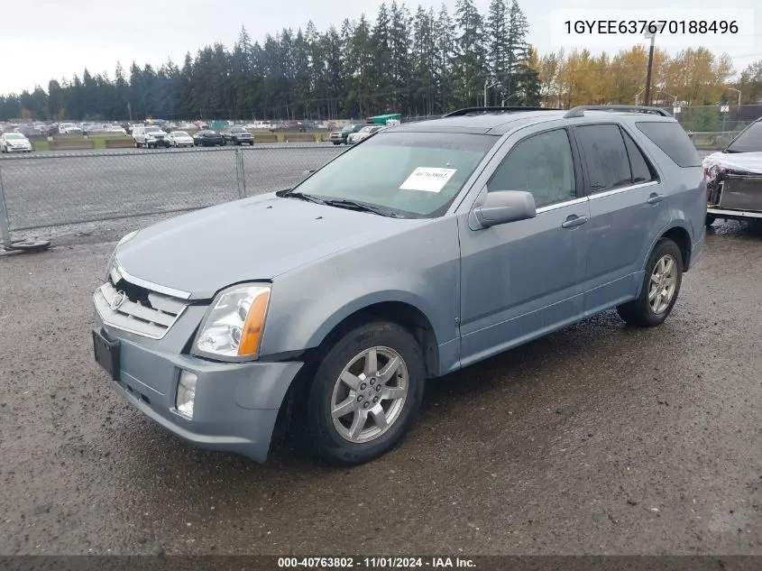 1GYEE637670188496 2007 Cadillac Srx V6