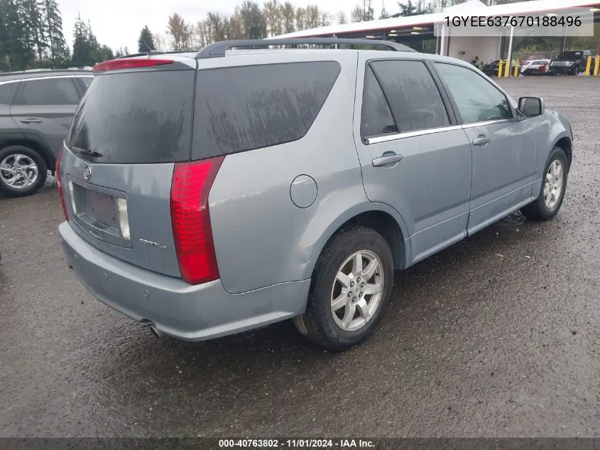 1GYEE637670188496 2007 Cadillac Srx V6