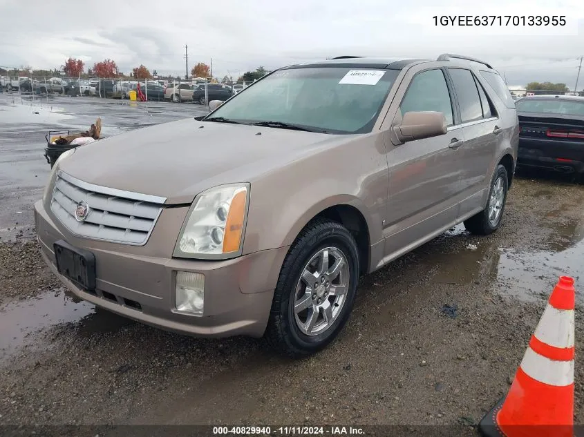 2007 Cadillac Srx V6 VIN: 1GYEE637170133955 Lot: 40829940