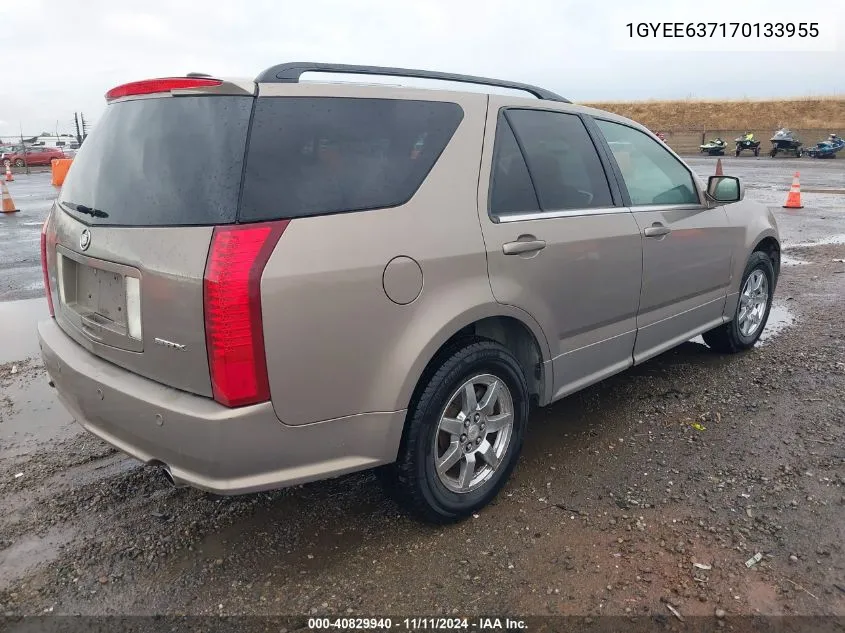 2007 Cadillac Srx V6 VIN: 1GYEE637170133955 Lot: 40829940