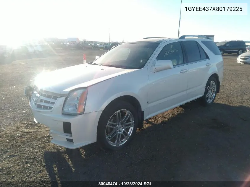 2008 Cadillac Srx VIN: 1GYEE437X80179225 Lot: 30048474