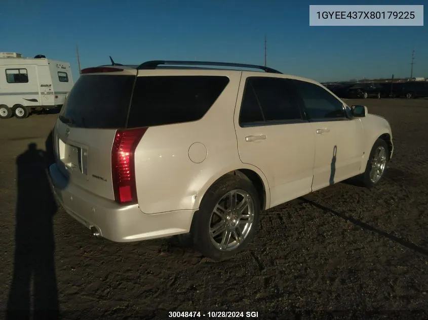 2008 Cadillac Srx VIN: 1GYEE437X80179225 Lot: 30048474