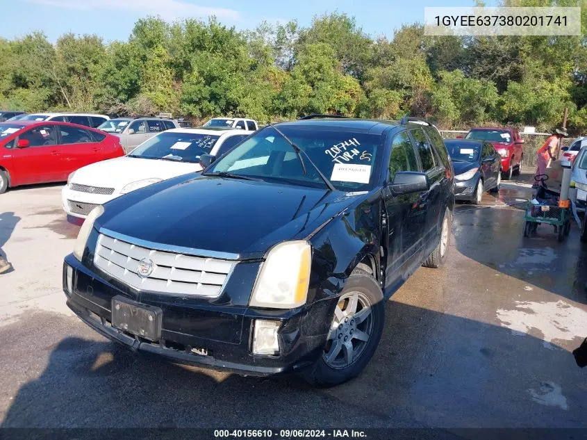 2008 Cadillac Srx V6 VIN: 1GYEE637380201741 Lot: 40156610