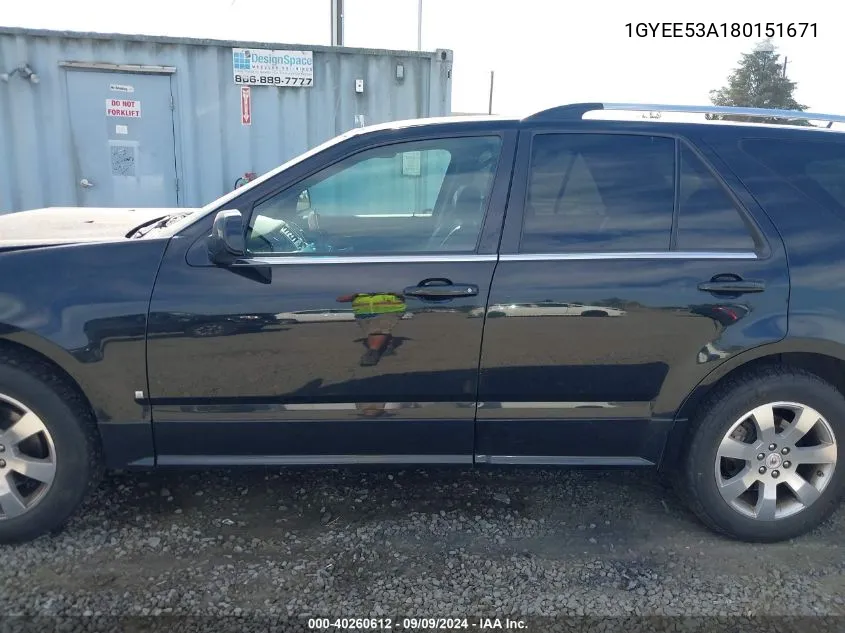 1GYEE53A180151671 2008 Cadillac Srx V8