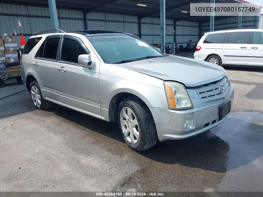 2008 Cadillac Srx V6 VIN: 1GYEE437080157749 Lot: 40284150