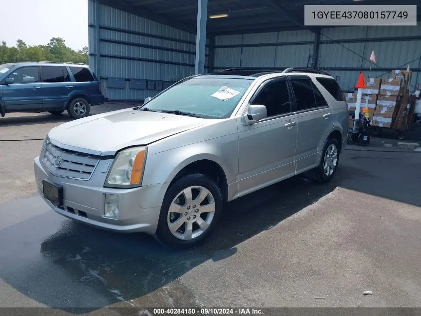 2008 Cadillac Srx V6 VIN: 1GYEE437080157749 Lot: 40284150