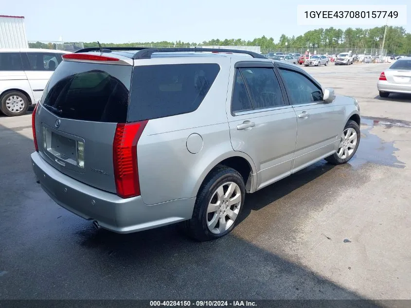 2008 Cadillac Srx V6 VIN: 1GYEE437080157749 Lot: 40284150