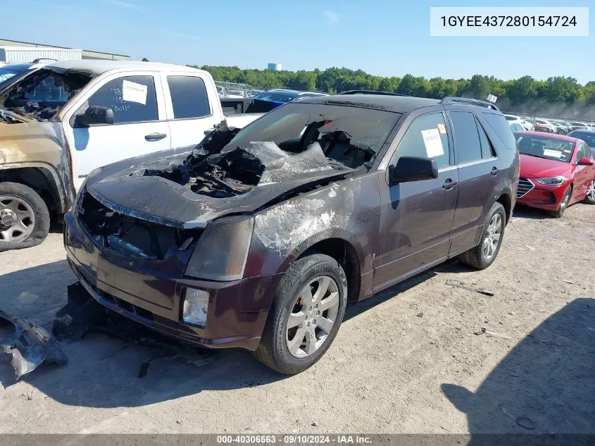 1GYEE437280154724 2008 Cadillac Srx