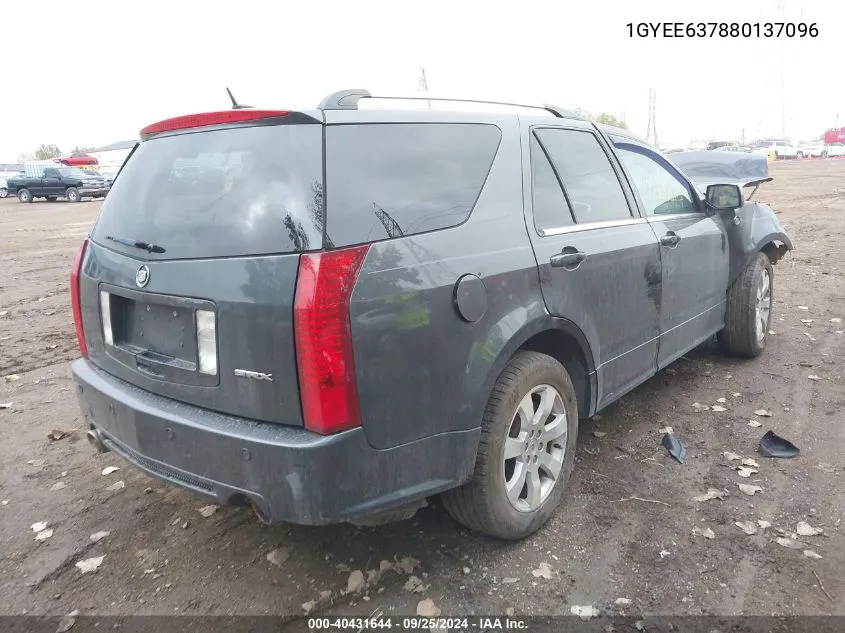 2008 Cadillac Srx V6 VIN: 1GYEE637880137096 Lot: 40431644