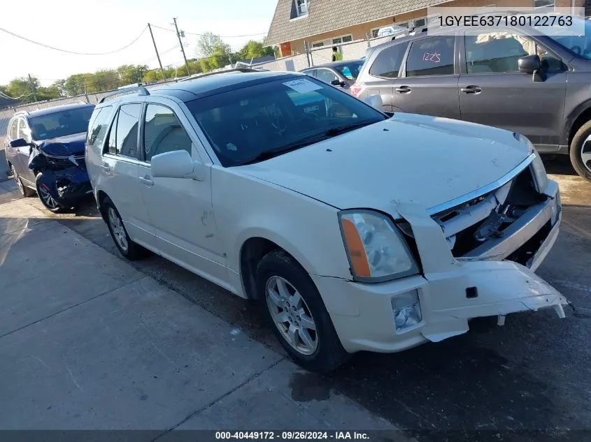 2008 Cadillac Srx VIN: 1GYEE637180122763 Lot: 40449172