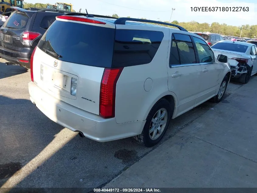 2008 Cadillac Srx VIN: 1GYEE637180122763 Lot: 40449172