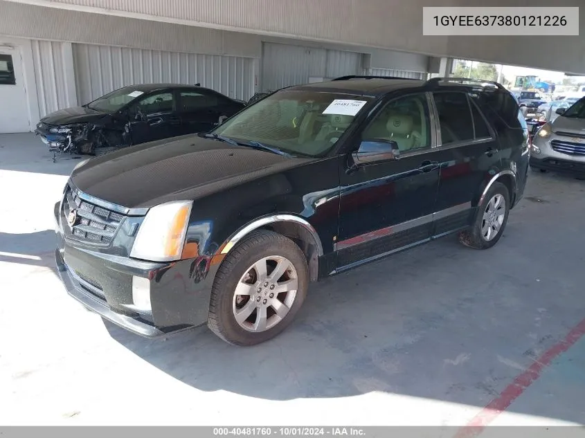 1GYEE637380121226 2008 Cadillac Srx V6