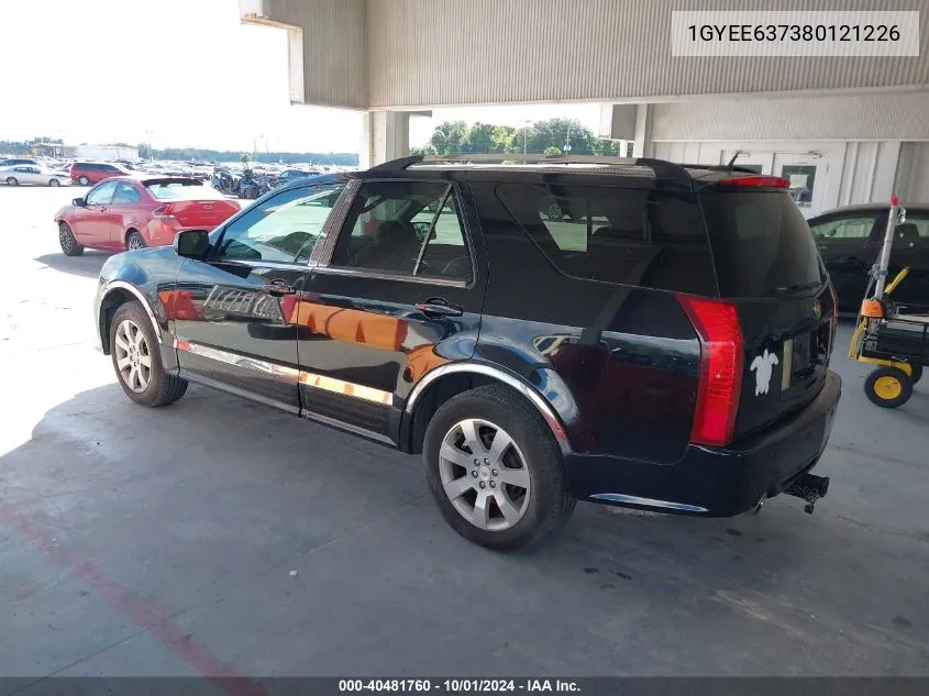 1GYEE637380121226 2008 Cadillac Srx V6