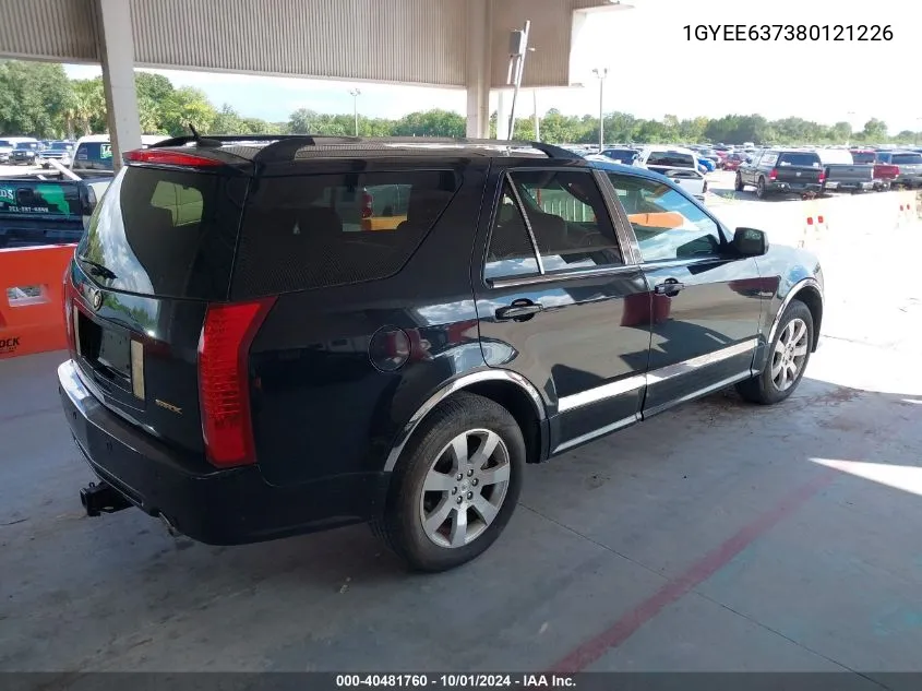 2008 Cadillac Srx V6 VIN: 1GYEE637380121226 Lot: 40481760