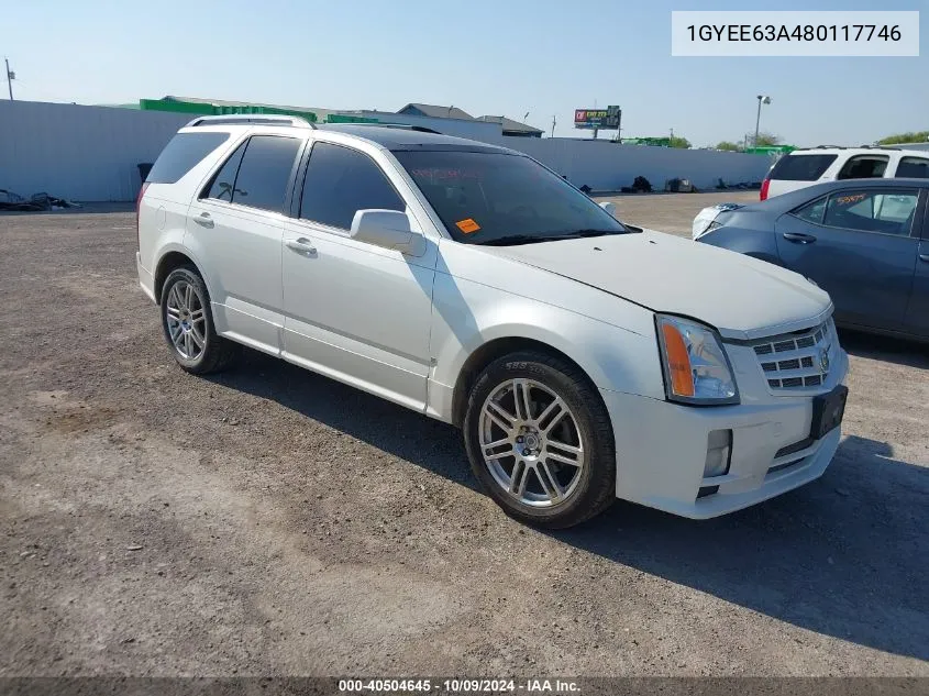 2008 Cadillac Srx V8 VIN: 1GYEE63A480117746 Lot: 40504645