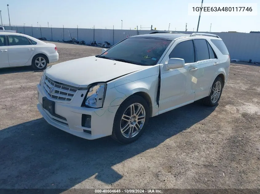 2008 Cadillac Srx V8 VIN: 1GYEE63A480117746 Lot: 40504645