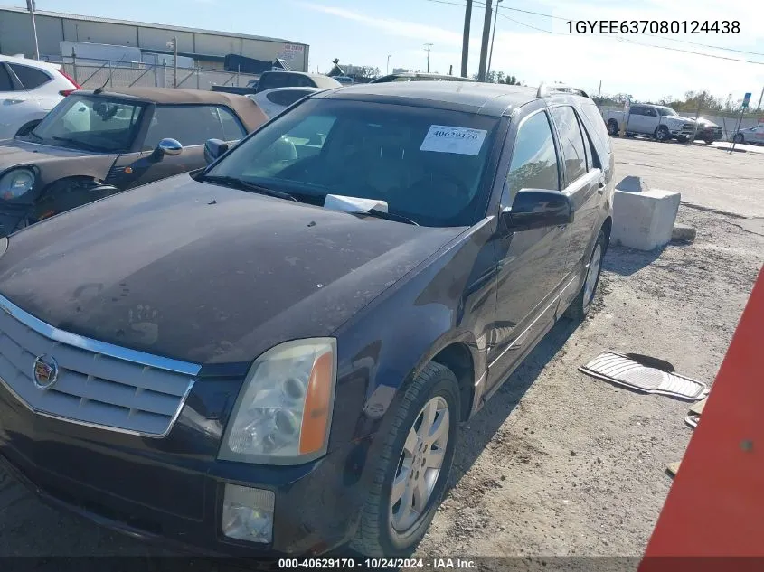 2008 Cadillac Srx V6 VIN: 1GYEE637080124438 Lot: 40629170