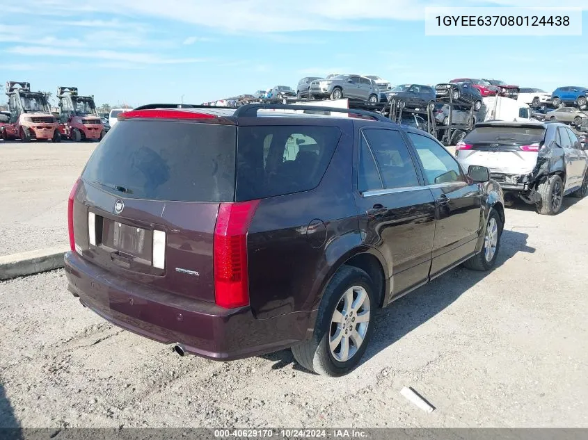 2008 Cadillac Srx V6 VIN: 1GYEE637080124438 Lot: 40629170