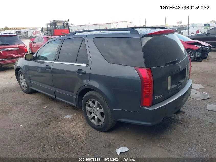 2008 Cadillac Srx V6 VIN: 1GYEE437980159032 Lot: 40678318