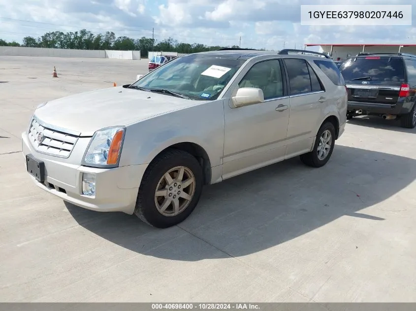 2008 Cadillac Srx V6 VIN: 1GYEE637980207446 Lot: 40698400