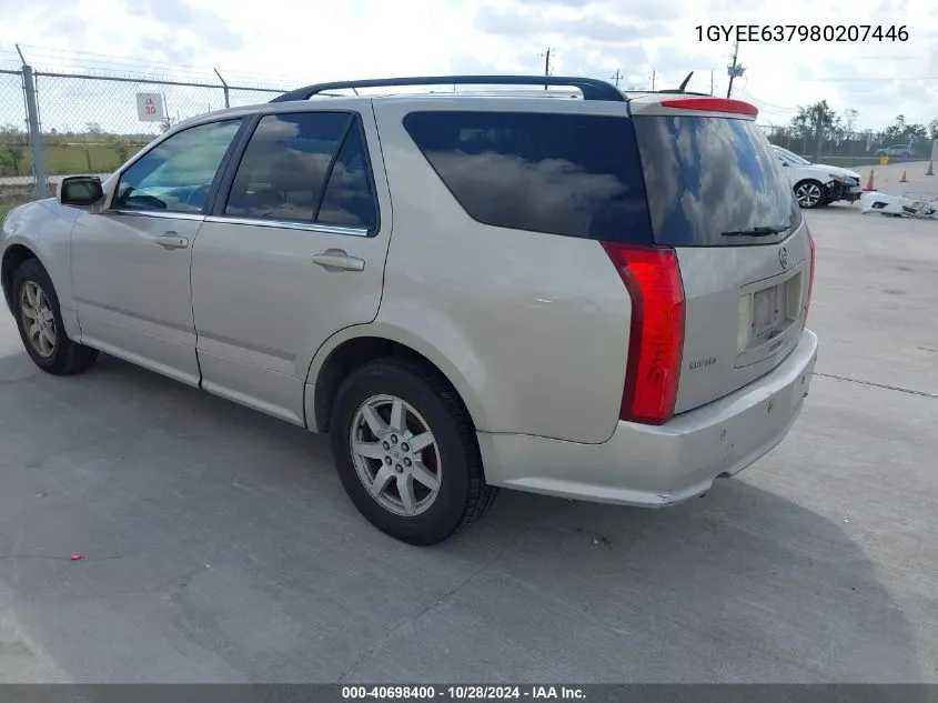 2008 Cadillac Srx V6 VIN: 1GYEE637980207446 Lot: 40698400