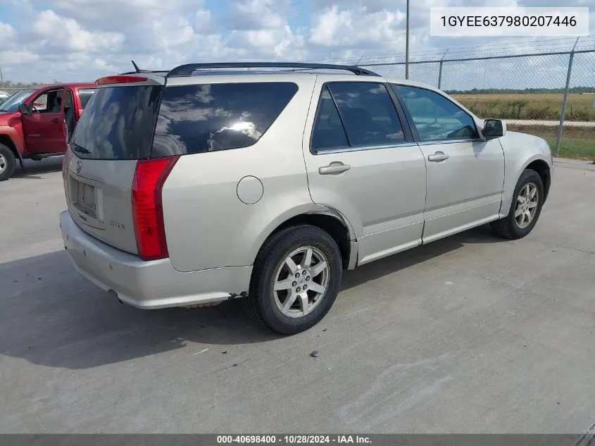 2008 Cadillac Srx V6 VIN: 1GYEE637980207446 Lot: 40698400