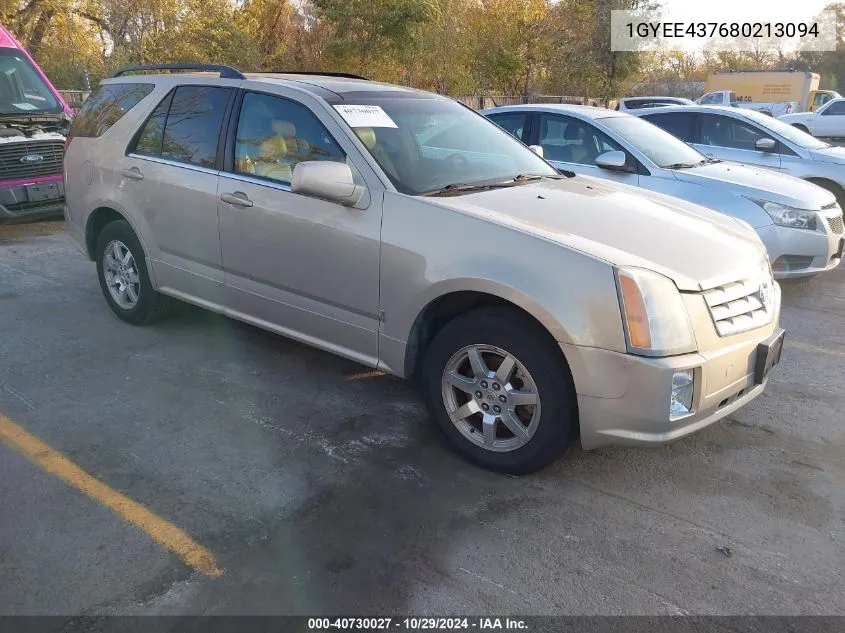 2008 Cadillac Srx V6 VIN: 1GYEE437680213094 Lot: 40730027