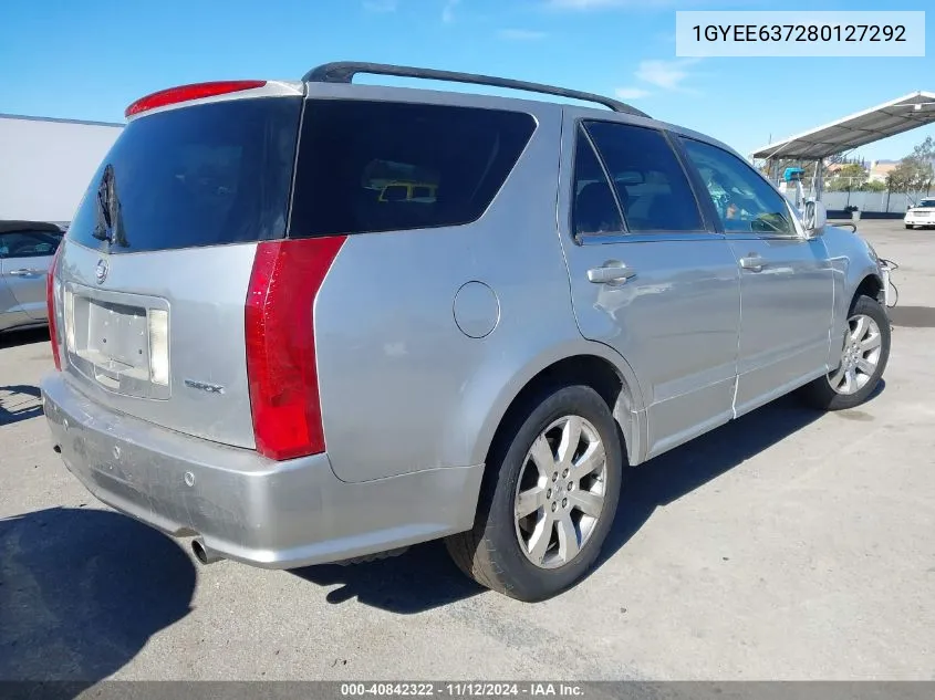 2008 Cadillac Srx V6 VIN: 1GYEE637280127292 Lot: 40842322