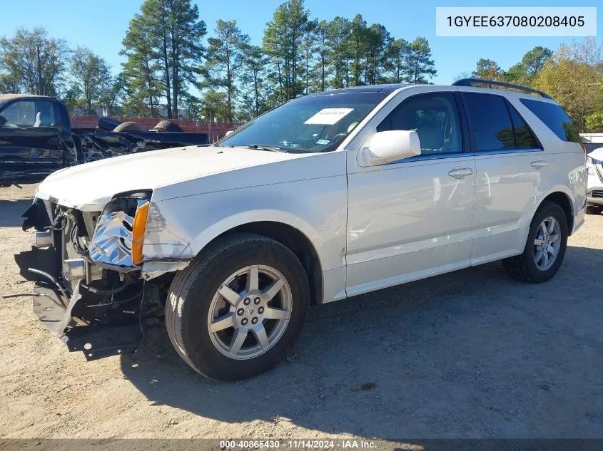 2008 Cadillac Srx V6 VIN: 1GYEE637080208405 Lot: 40865430