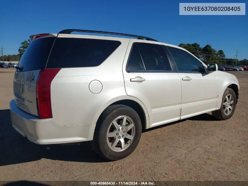 2008 Cadillac Srx V6 VIN: 1GYEE637080208405 Lot: 40865430