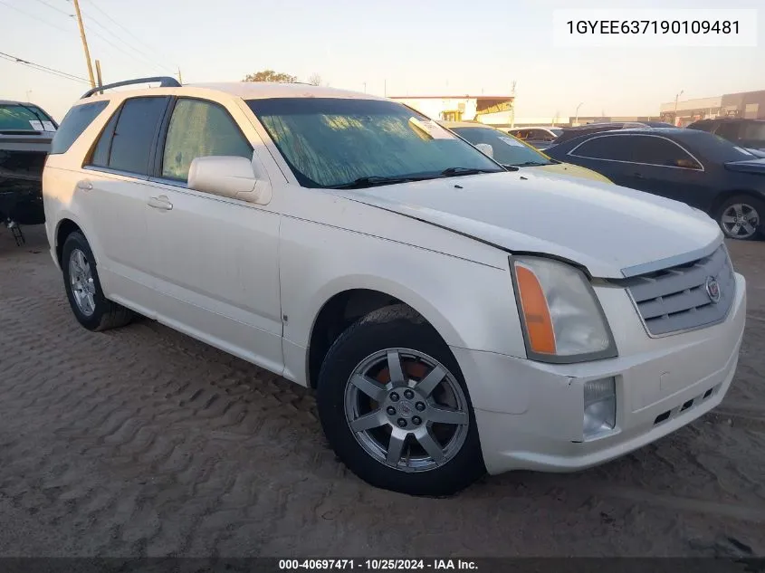 2009 Cadillac Srx V6 VIN: 1GYEE637190109481 Lot: 40697471