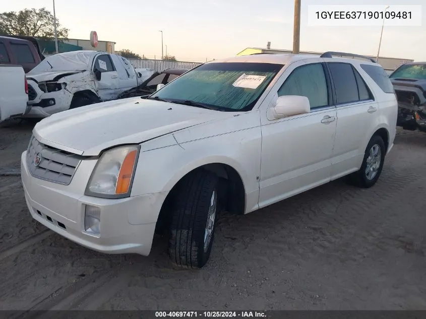 2009 Cadillac Srx V6 VIN: 1GYEE637190109481 Lot: 40697471