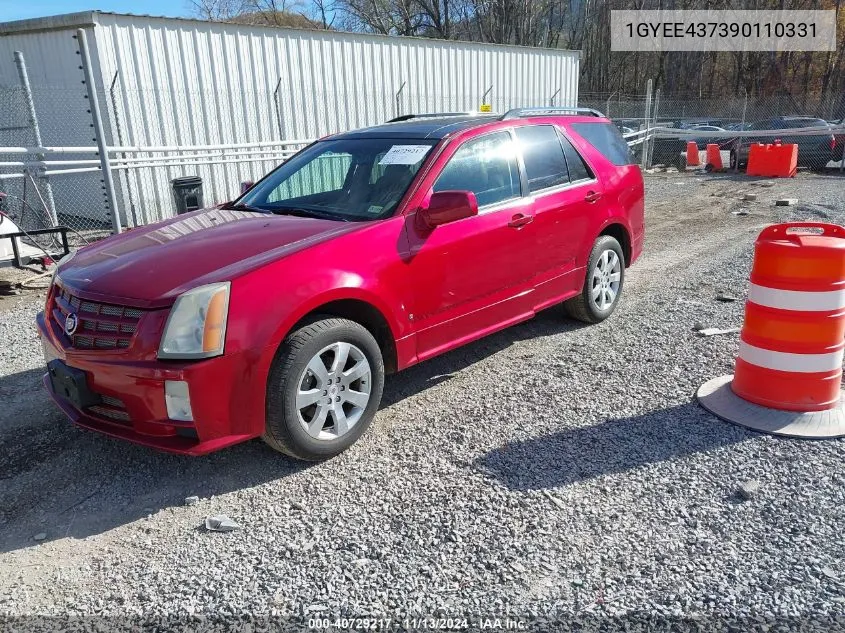 2009 Cadillac Srx V6 VIN: 1GYEE437390110331 Lot: 40729217