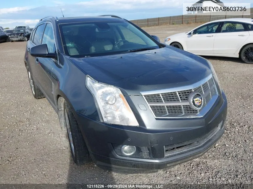 3GYFNEEY0AS603736 2010 Cadillac Srx