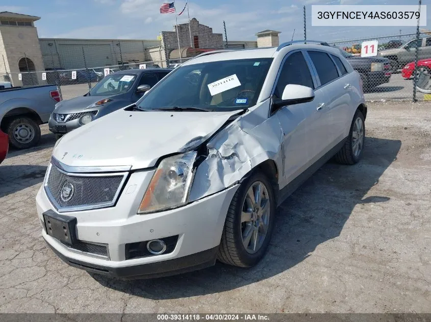 3GYFNCEY4AS603579 2010 Cadillac Srx Premium Collection