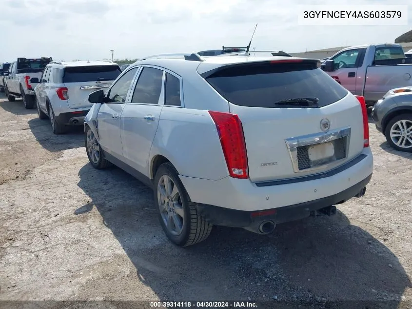 3GYFNCEY4AS603579 2010 Cadillac Srx Premium Collection