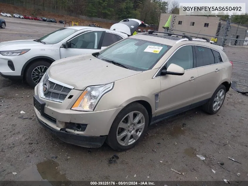 3GYFNFEY5AS650492 2010 Cadillac Srx Premium Collection