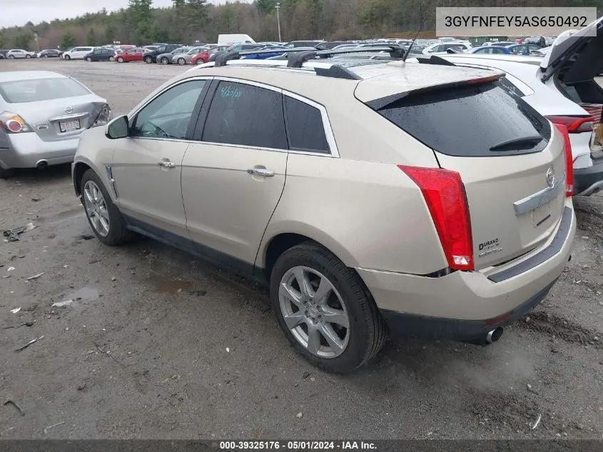 3GYFNFEY5AS650492 2010 Cadillac Srx Premium Collection