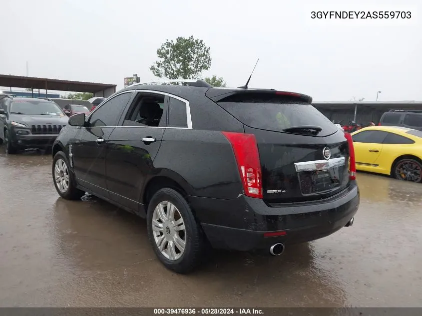 2010 Cadillac Srx Luxury Collection VIN: 3GYFNDEY2AS559703 Lot: 39476936