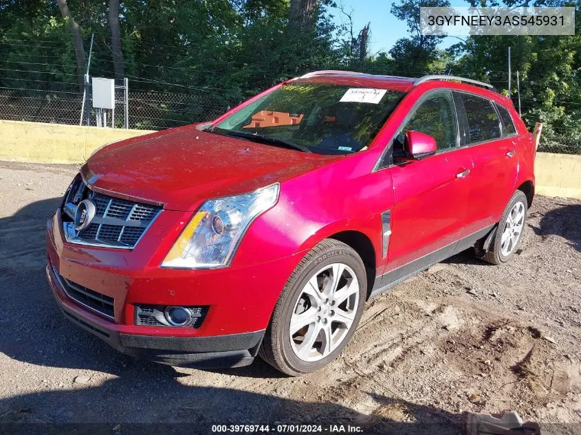 2010 Cadillac Srx Performance Collection VIN: 3GYFNEEY3AS545931 Lot: 39769744