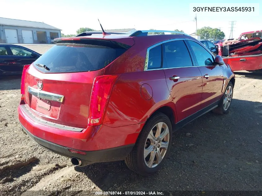 3GYFNEEY3AS545931 2010 Cadillac Srx Performance Collection