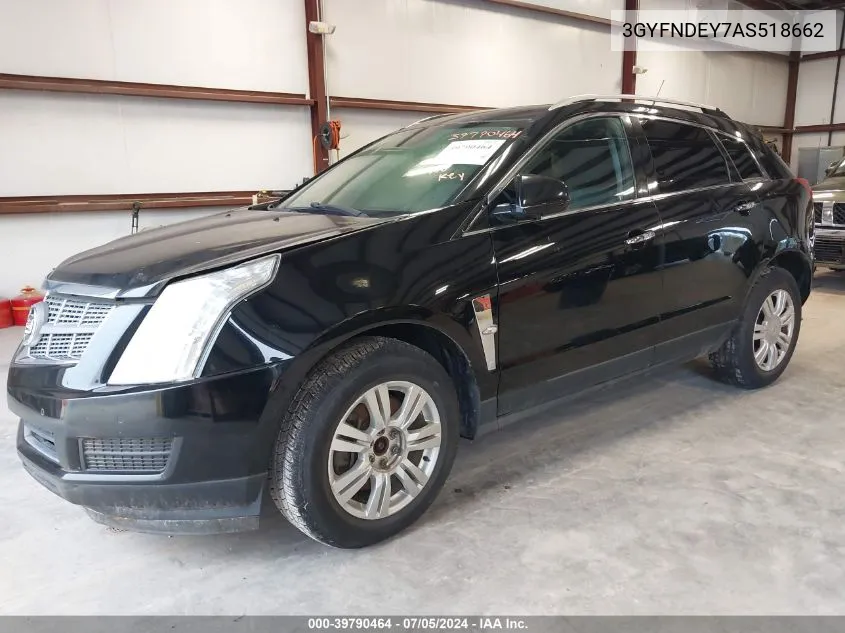 2010 Cadillac Srx Luxury Collection VIN: 3GYFNDEY7AS518662 Lot: 39790464