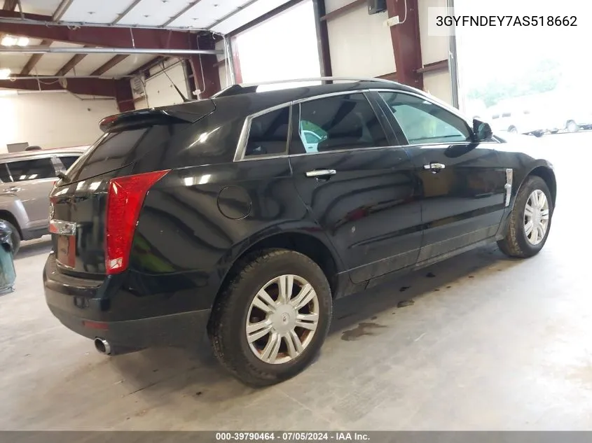 3GYFNDEY7AS518662 2010 Cadillac Srx Luxury Collection